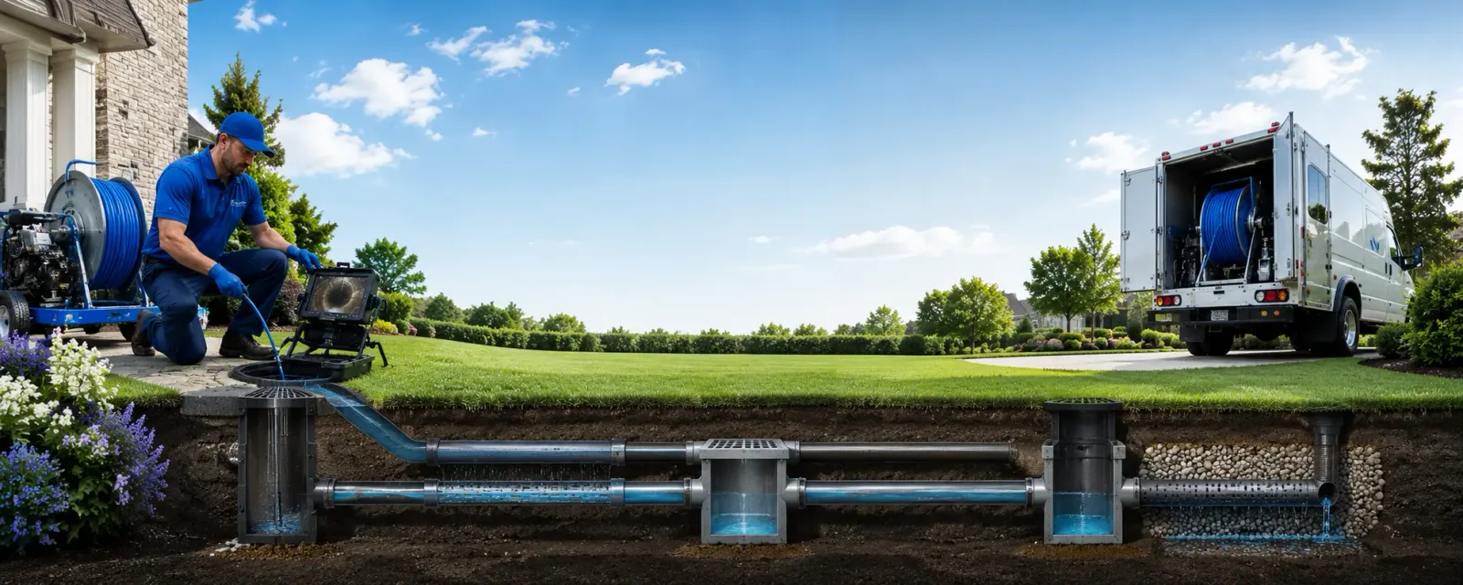 Outdoor drain cleaning information for Pinnacle, NC